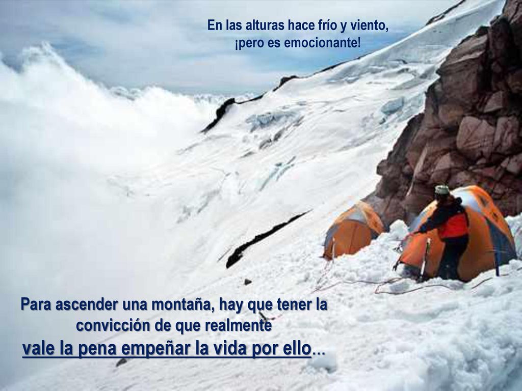 En las alturas hace frío y viento, ¡pero es emocionante!