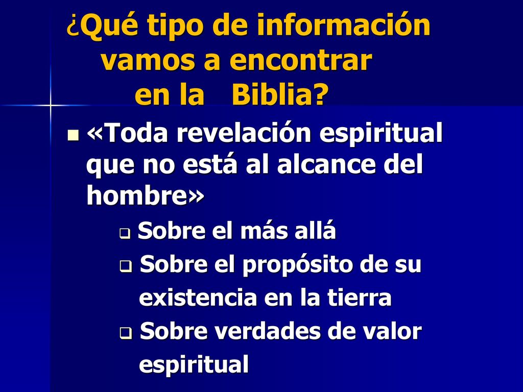 ¿Qué tipo de información vamos a encontrar en la Biblia