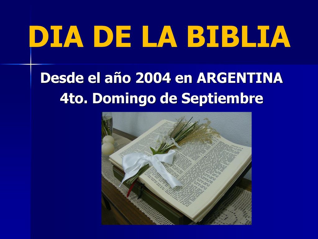 Desde el año 2004 en ARGENTINA 4to. Domingo de Septiembre