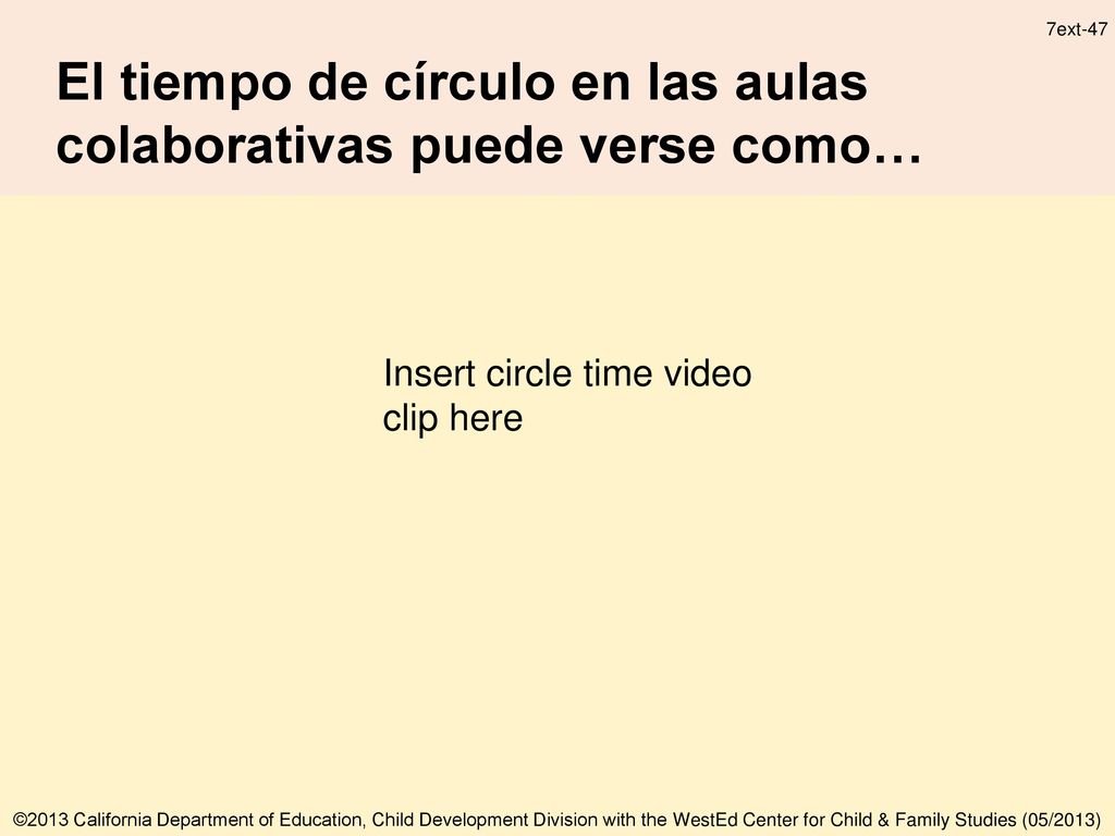 El tiempo de círculo en las aulas colaborativas puede verse como…