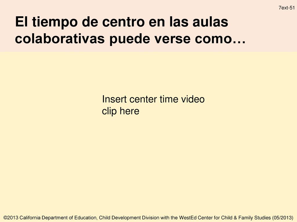 El tiempo de centro en las aulas colaborativas puede verse como…