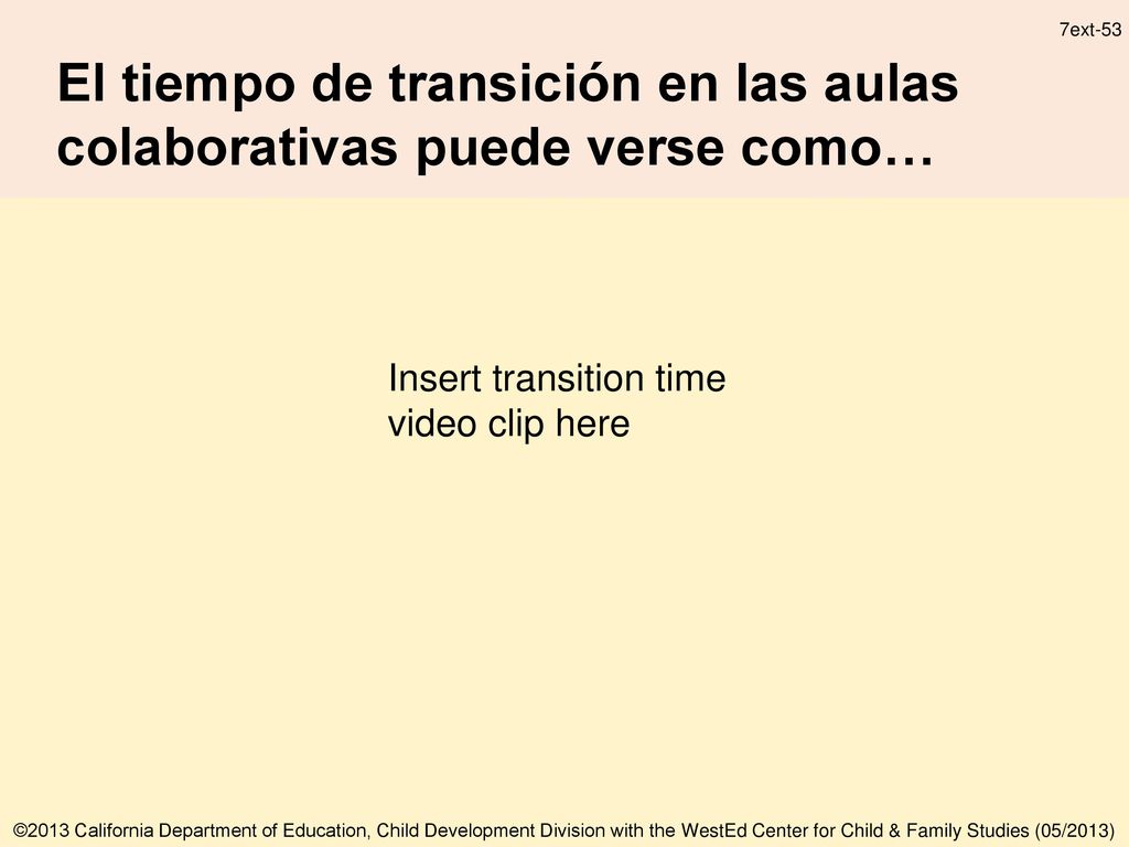 El tiempo de transición en las aulas colaborativas puede verse como…