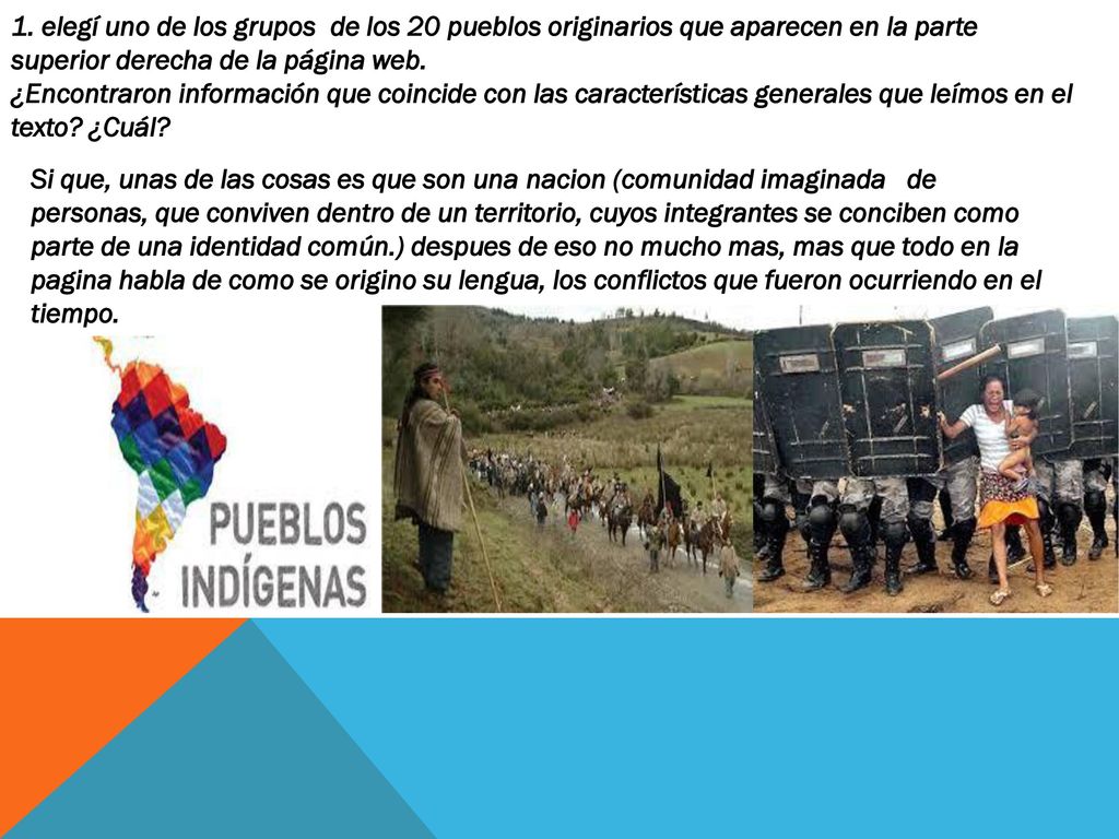 1. elegí uno de los grupos de los 20 pueblos originarios que aparecen en la parte superior derecha de la página web.