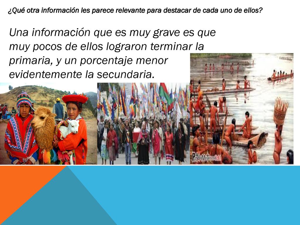 ¿Qué otra información les parece relevante para destacar de cada uno de ellos