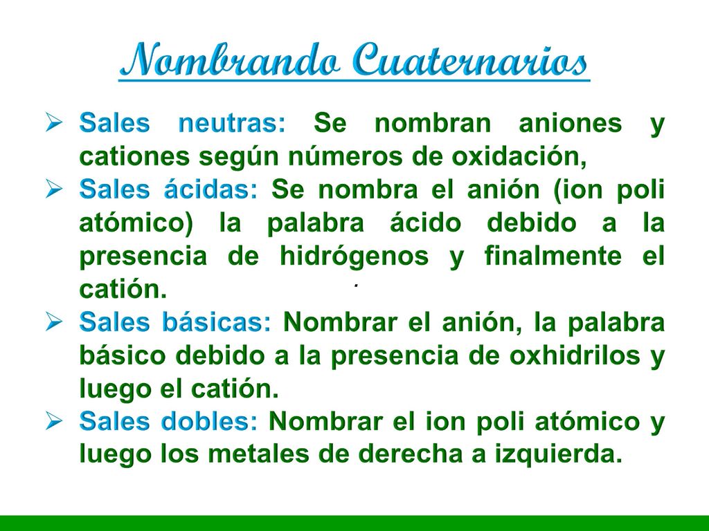 I.E.P «Nuestra Señora de Guadalupe» Nombrando Cuaternarios