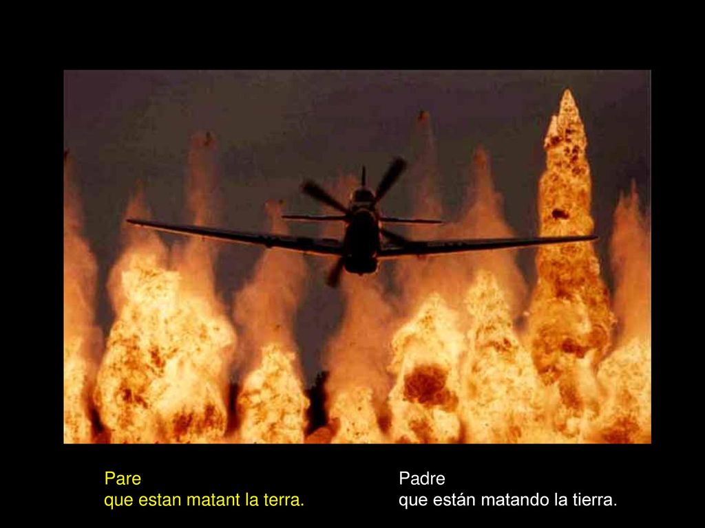 Pare que estan matant la terra. Padre que están matando la tierra.