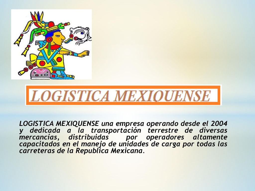 LOGISTICA MEXIQUENSE una empresa operando desde el 2004 y dedicada a la transportación terrestre de diversas mercancías, distribuidas por operadores altamente capacitados en el manejo de unidades de carga por todas las carreteras de la Republica Mexicana.