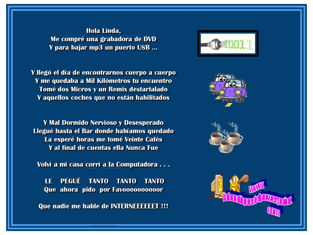 Me compré una grabadora de DVD Y para bajar mp3 un puerto USB …
