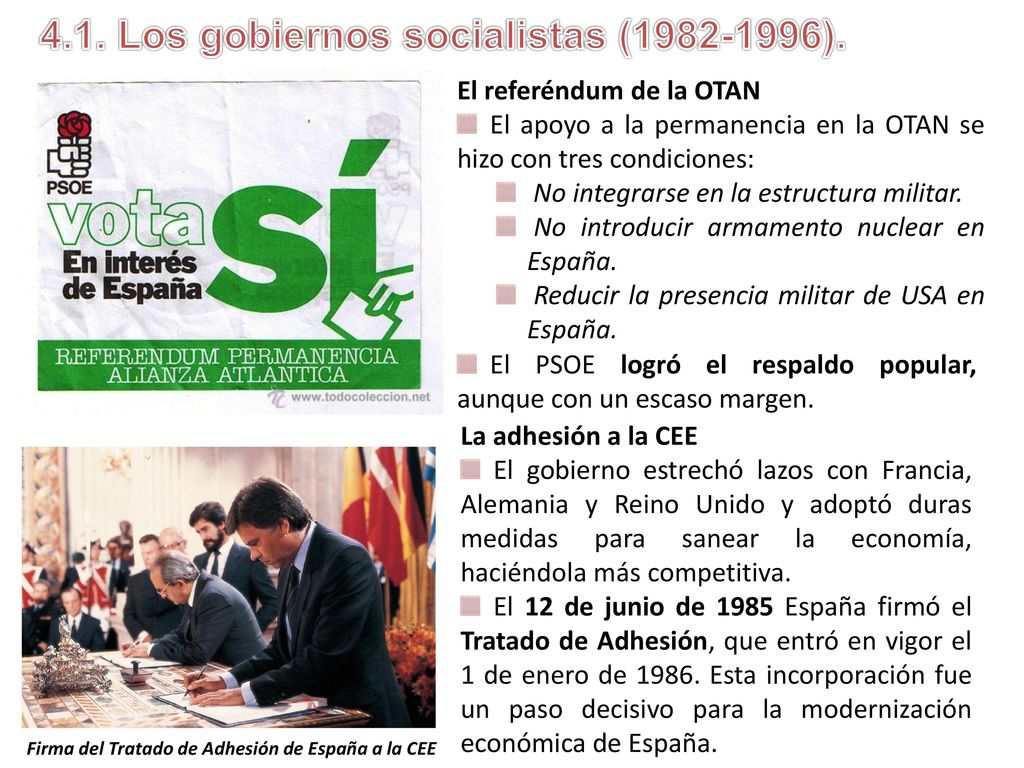 Firma del Tratado de Adhesión de España a la CEE