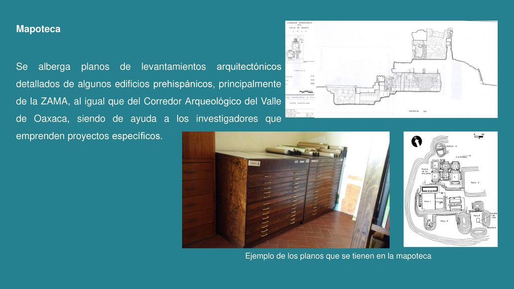 Ejemplo de los planos que se tienen en la mapoteca