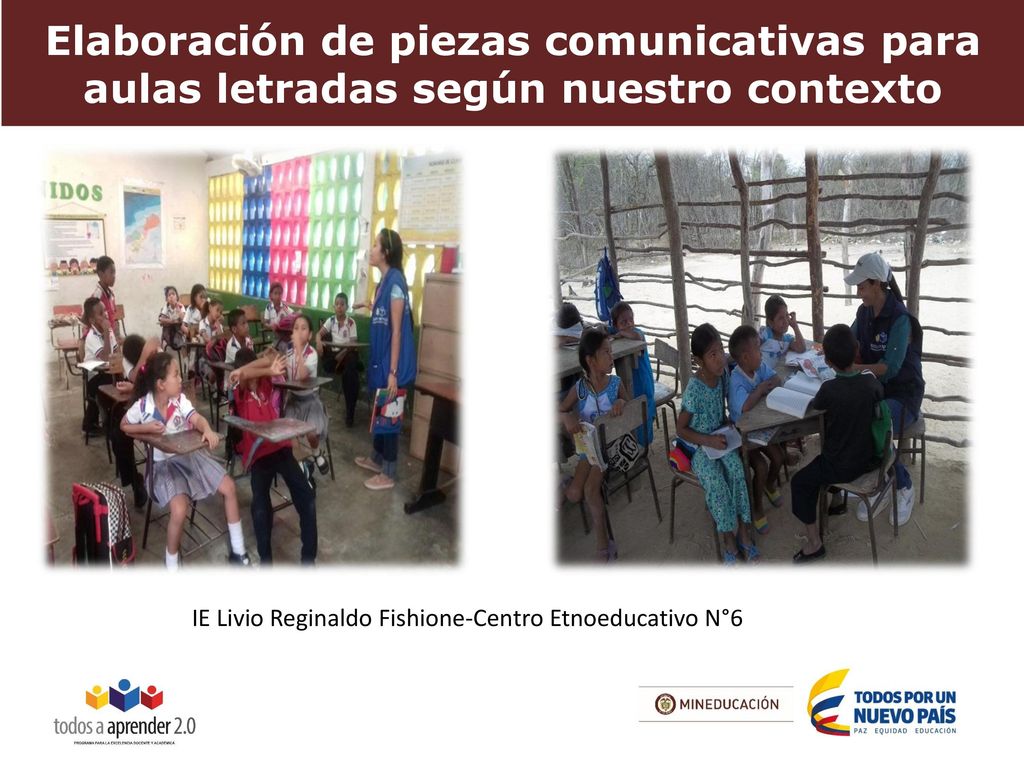 Elaboración de piezas comunicativas para aulas letradas según nuestro contexto