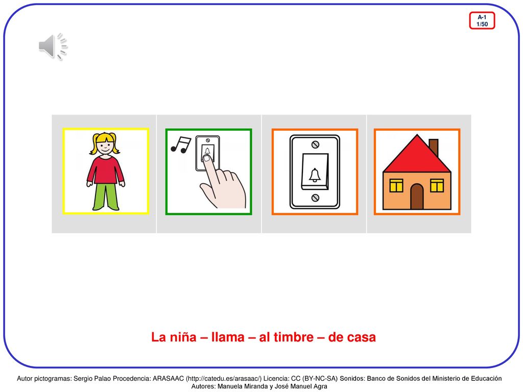 La niña – llama – al timbre – de casa
