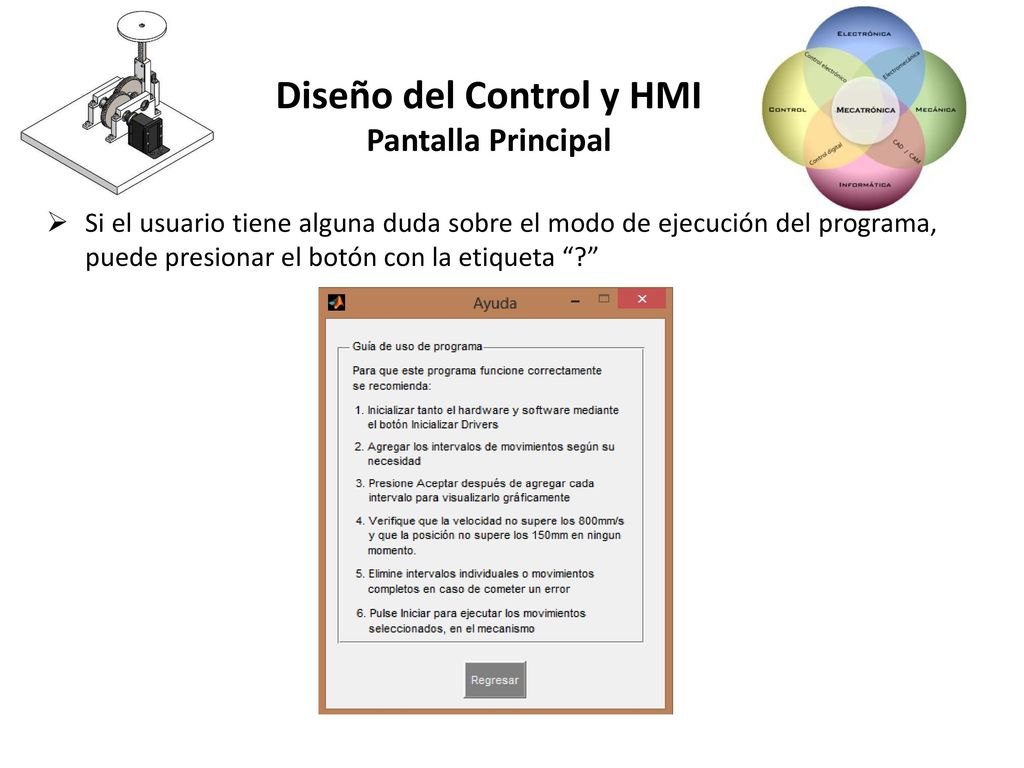 Diseño del Control y HMI Pantalla Principal