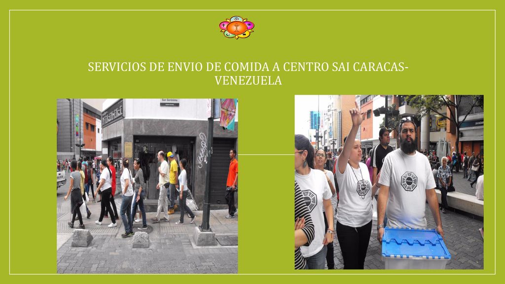 SERVICIOS DE ENVIO DE COMIDA A CENTRO SAI CARACAS- VENEZUELA