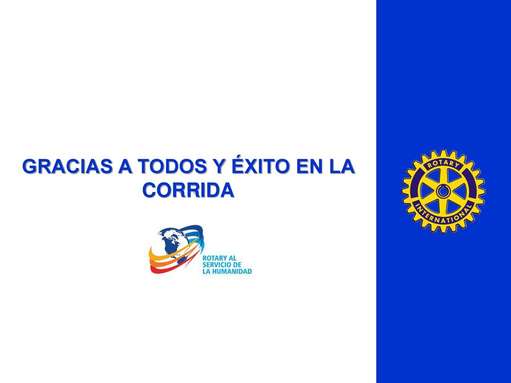 GRACIAS A TODOS Y ÉXITO EN LA CORRIDA