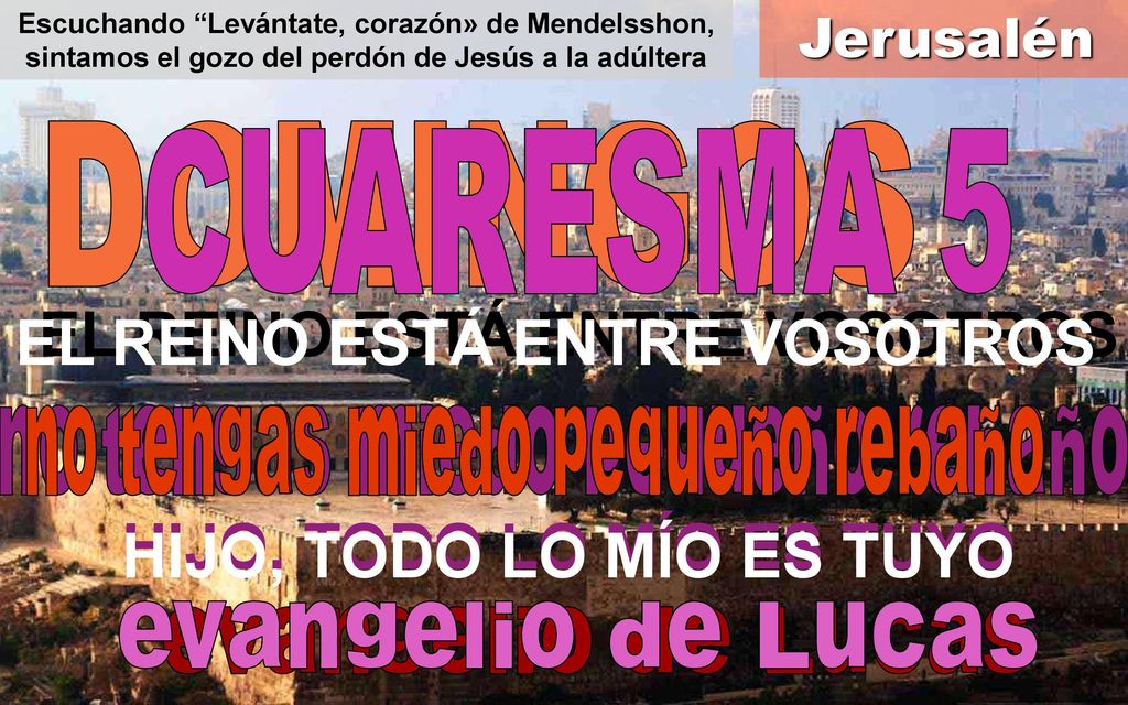 EL REINO ESTÁ ENTRE VOSOTROS EL REINO ESTÁ ENTRE VOSOTROS