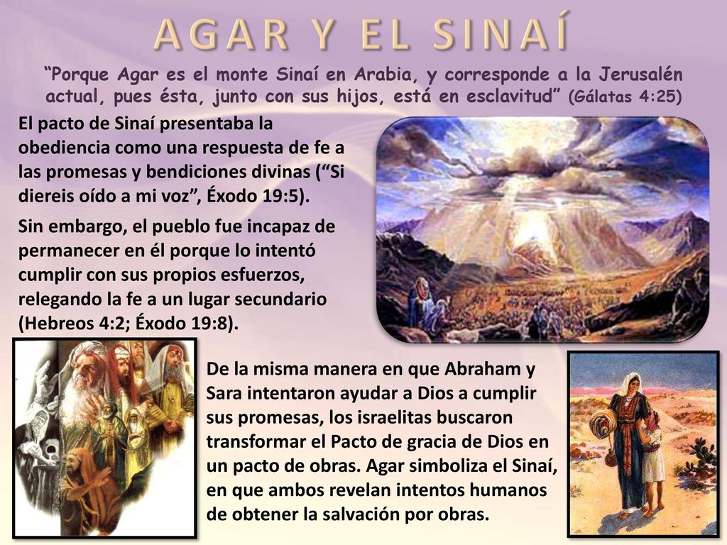 Porque Agar es el monte Sinaí en Arabia, y corresponde a la Jerusalén actual, pues ésta, junto con sus hijos, está en esclavitud (Gálatas 4:25)