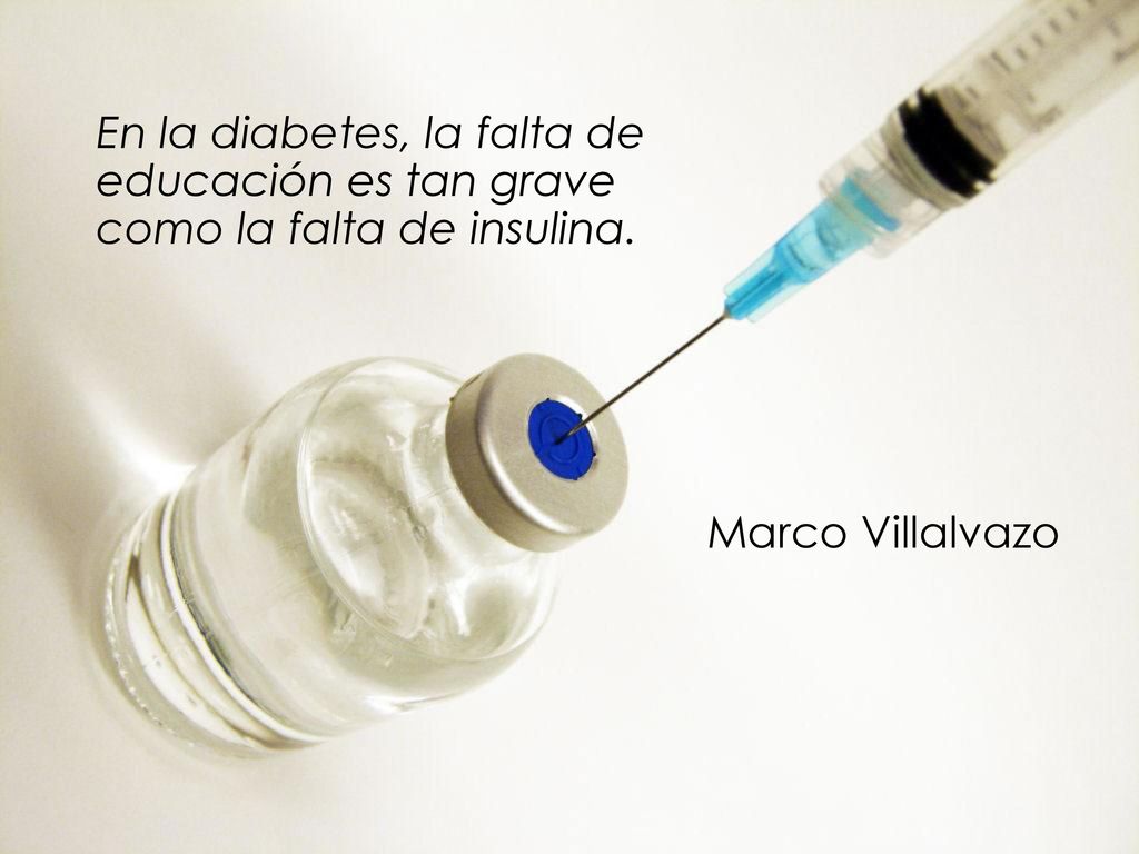 En la diabetes, la falta de educación es tan grave como la falta de insulina.