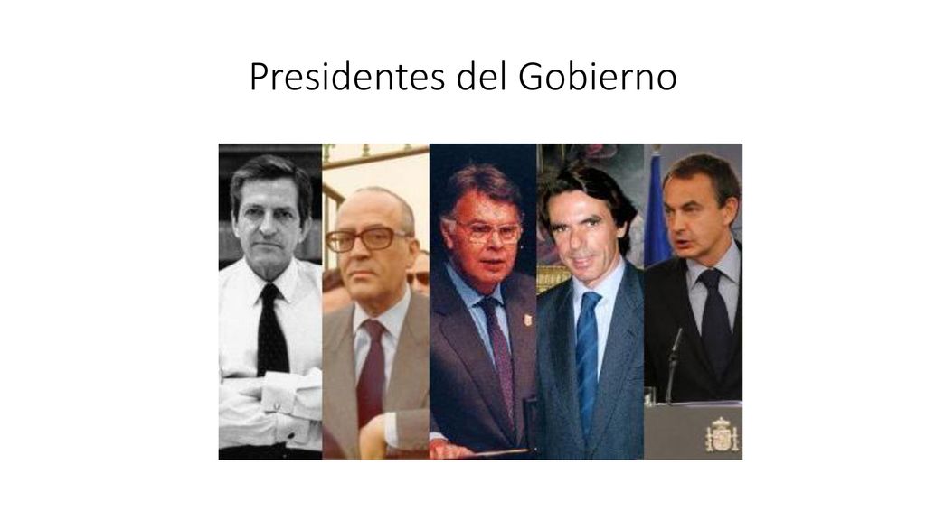 Presidentes del Gobierno