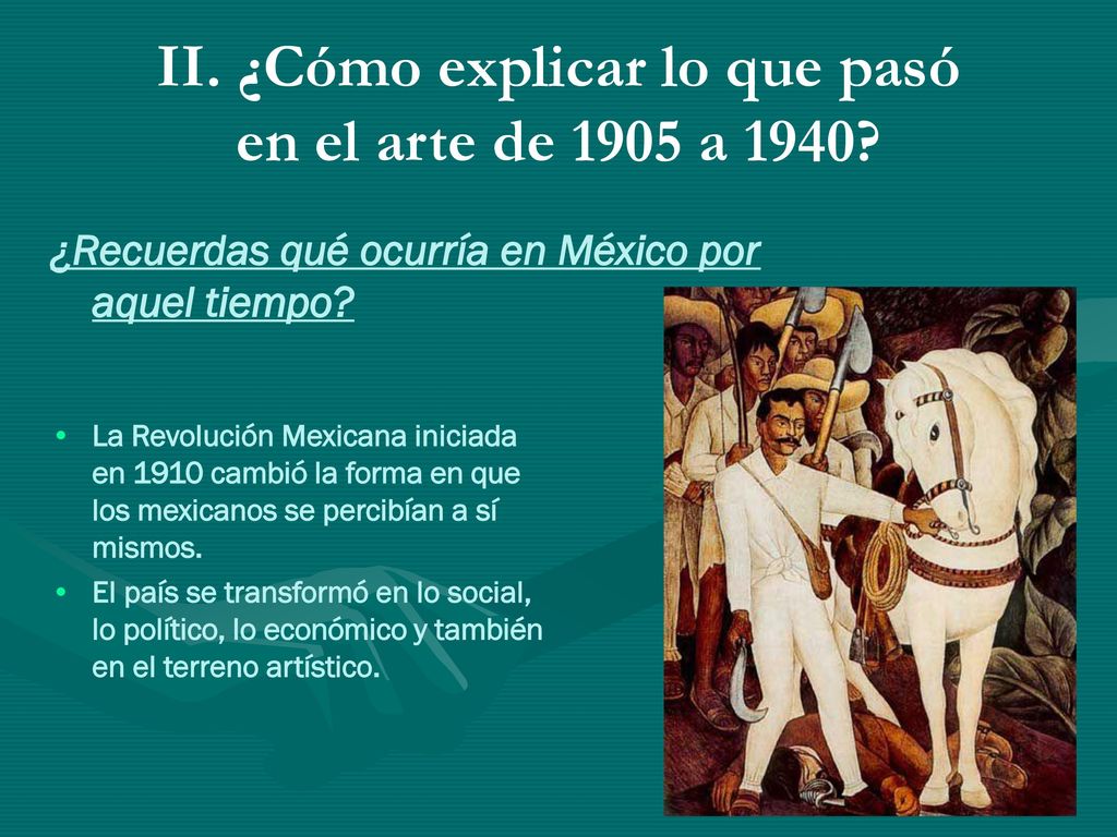 II. ¿Cómo explicar lo que pasó en el arte de 1905 a 1940