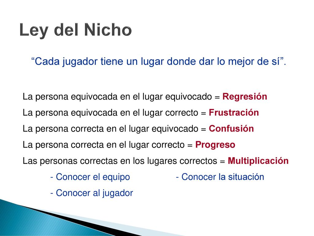 Cada jugador tiene un lugar donde dar lo mejor de sí .