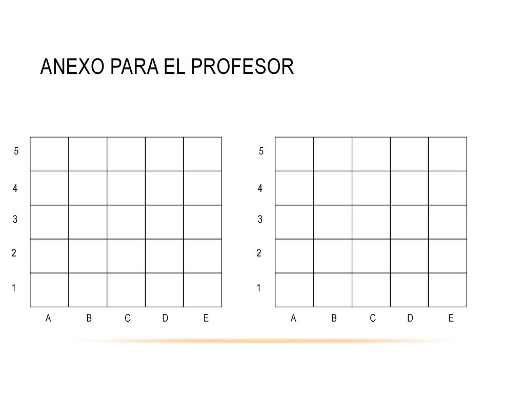 anexo para el profesor A B C D E A B C D E