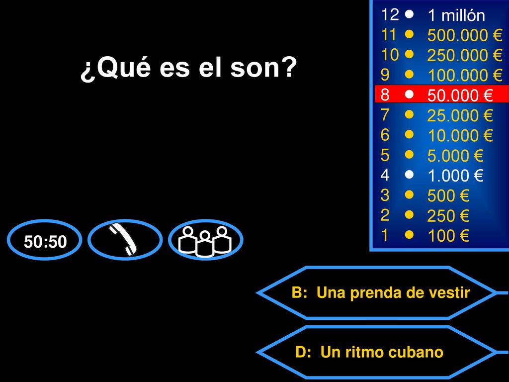 ¿Qué es el son 12 1 millón € € € 8