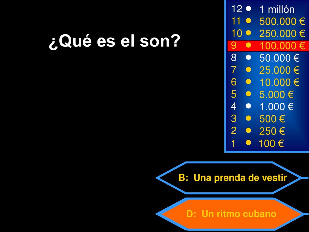 ¿Qué es el son 12 1 millón € € € 8
