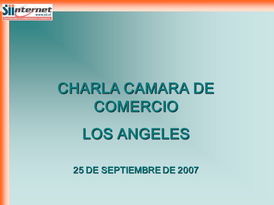 CHARLA CAMARA DE COMERCIO