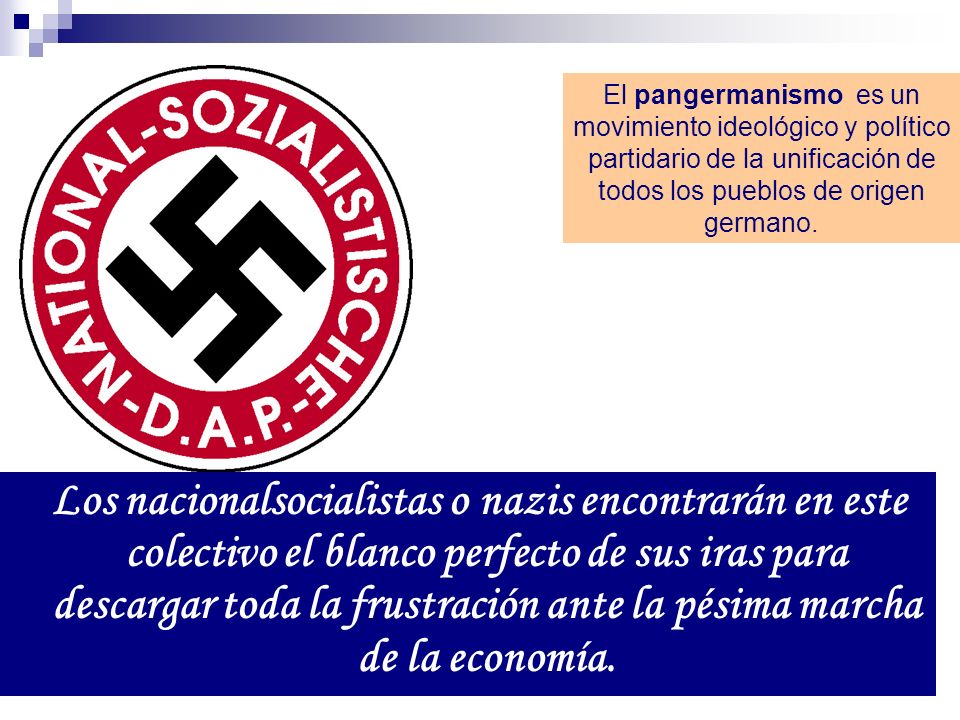 El pangermanismo es un movimiento ideológico y político partidario de la unificación de todos los pueblos de origen germano.