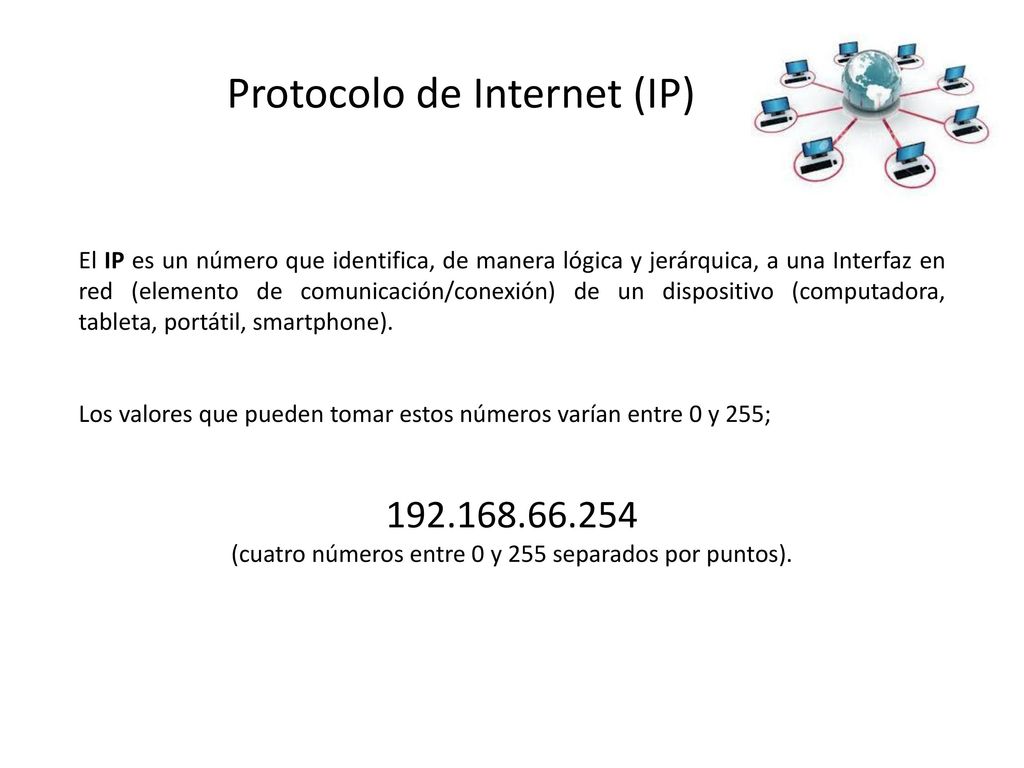 (cuatro números entre 0 y 255 separados por puntos).