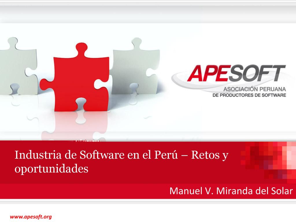 Industria de Software en el Perú – Retos y oportunidades
