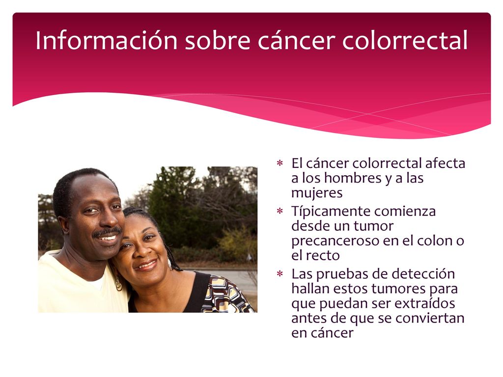 Información sobre cáncer colorrectal