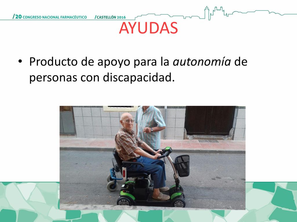 AYUDAS Producto de apoyo para la autonomía de personas con discapacidad.