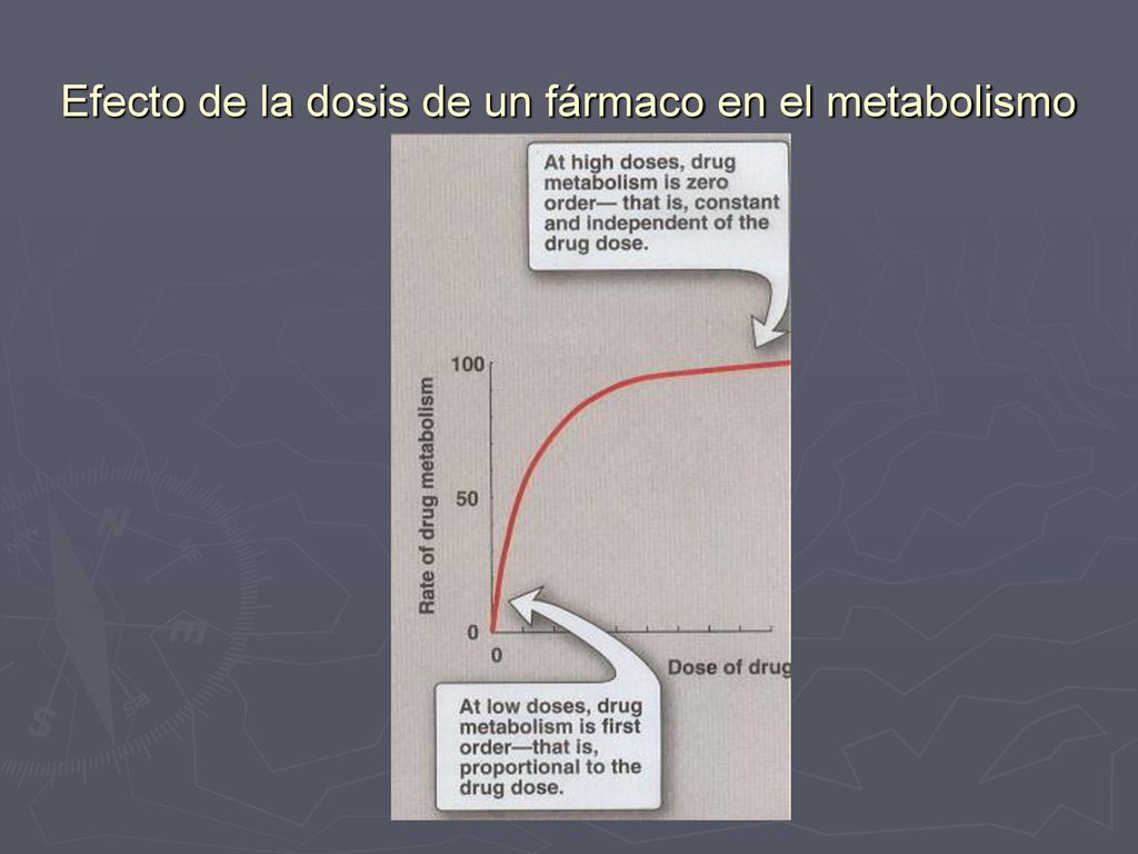 Efecto de la dosis de un fármaco en el metabolismo