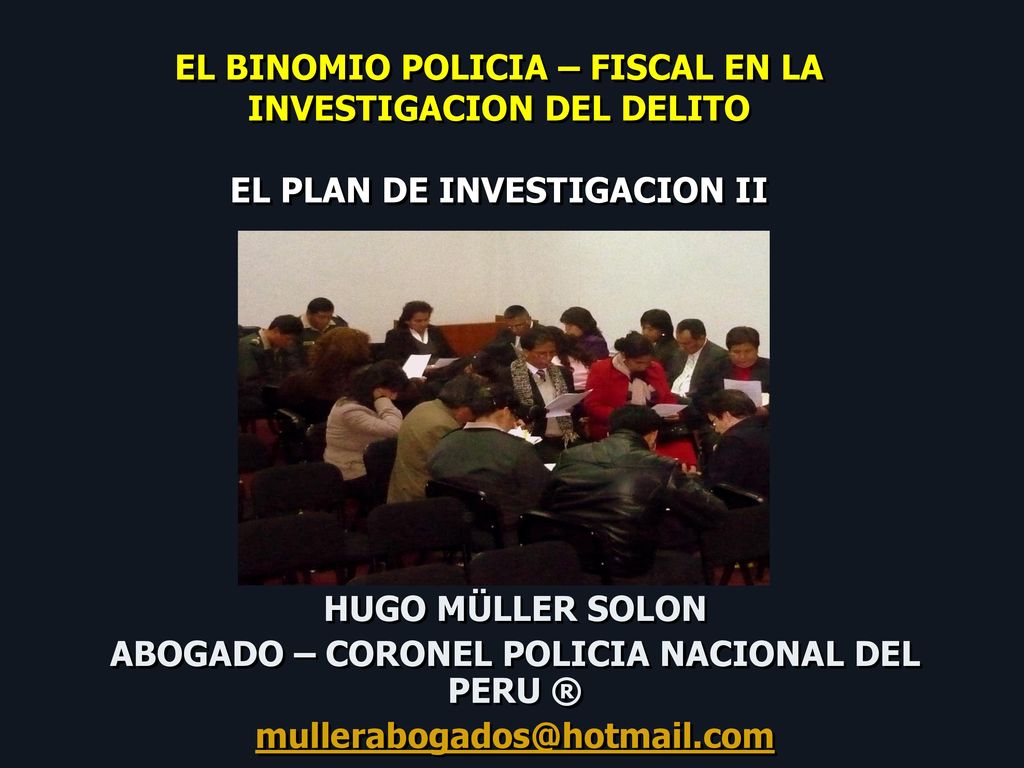 ABOGADO – CORONEL POLICIA NACIONAL DEL PERU ®