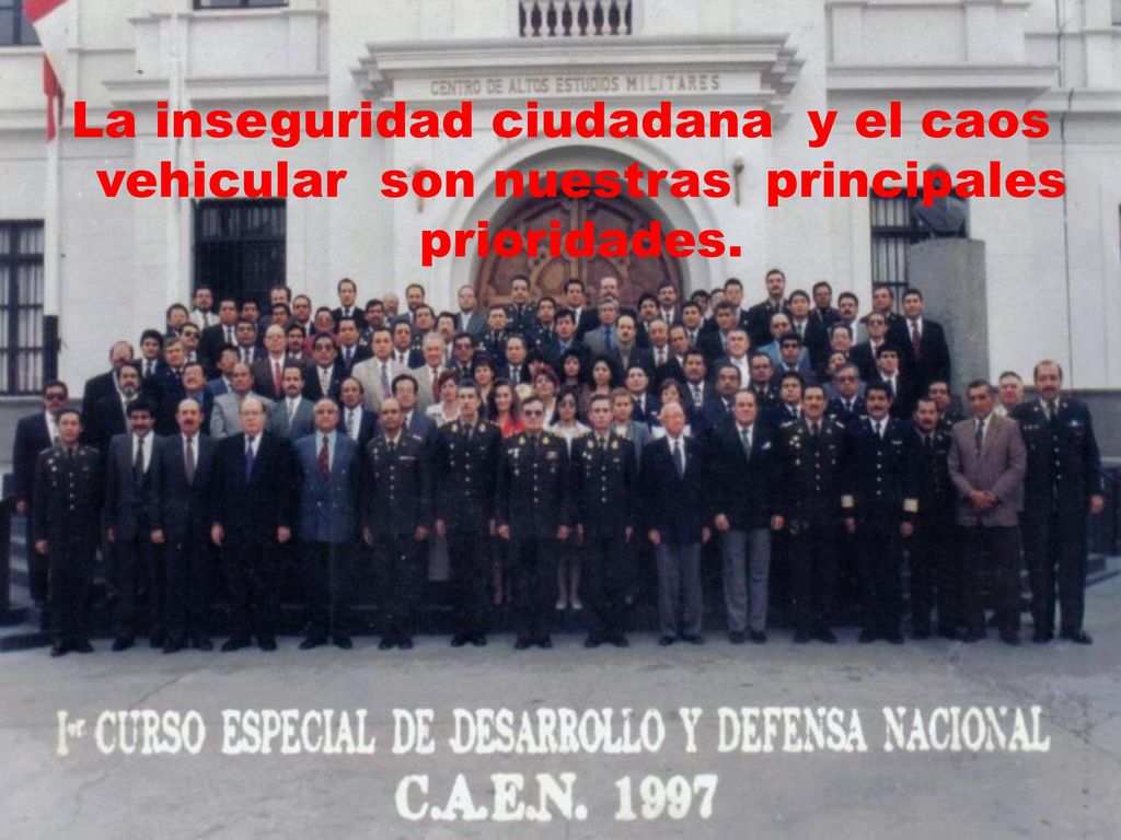 La inseguridad ciudadana y el caos vehicular son nuestras principales prioridades.