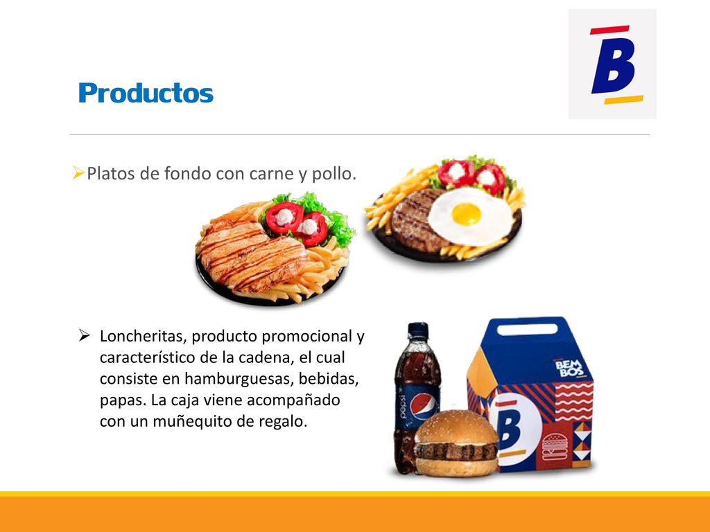 Productos Platos de fondo con carne y pollo.