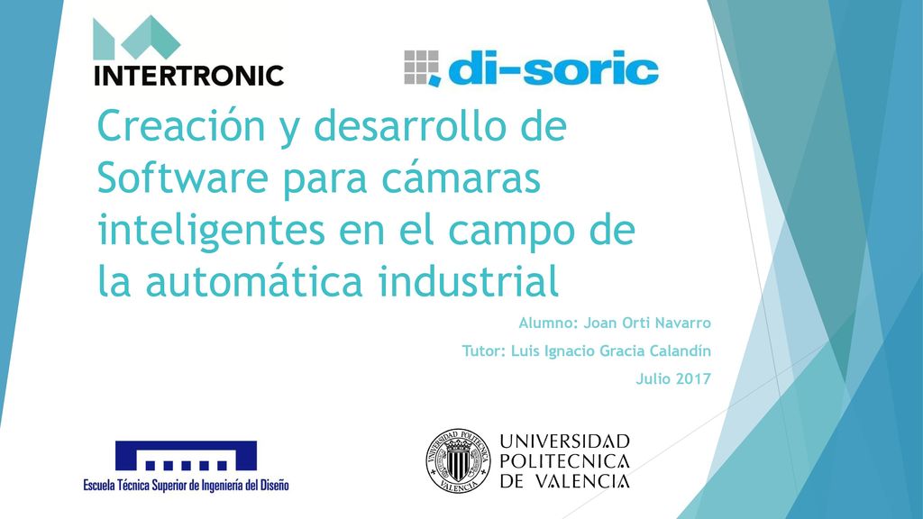 Creación y desarrollo de Software para cámaras inteligentes en el campo de la automática industrial