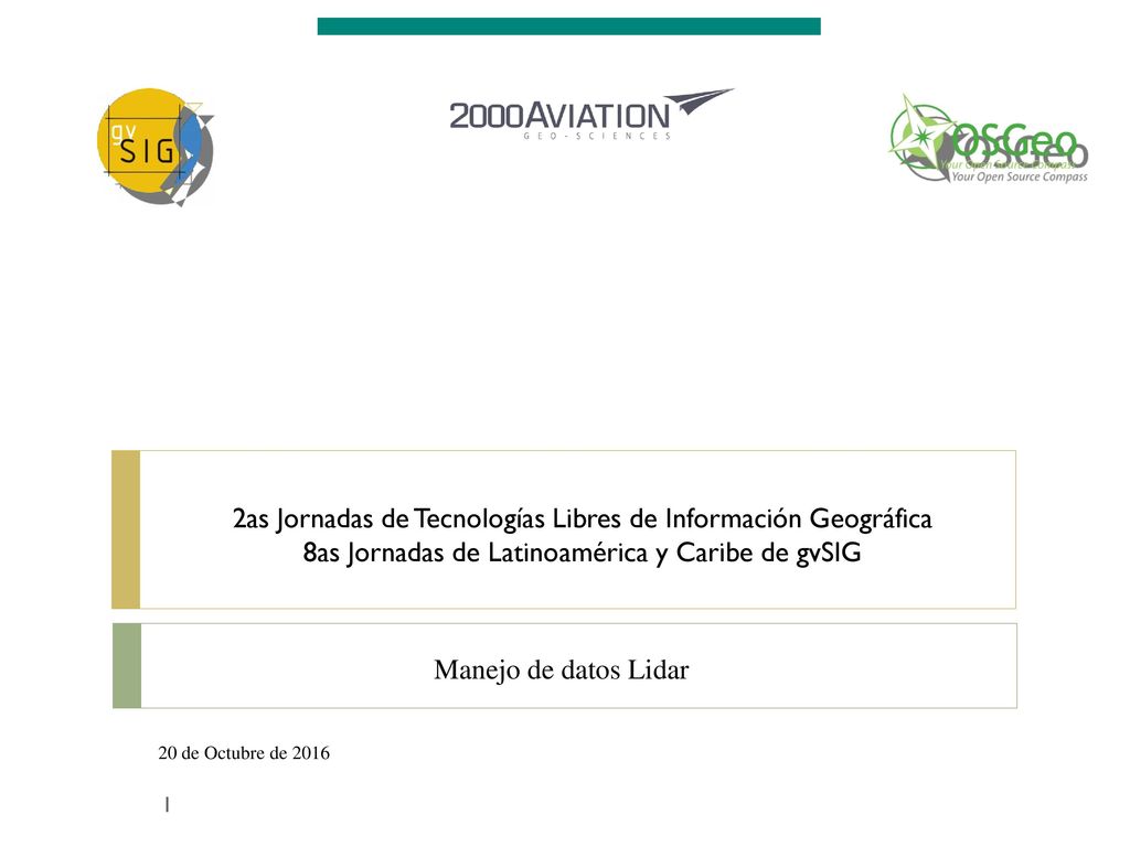 2as Jornadas de Tecnologías Libres de Información Geográfica
