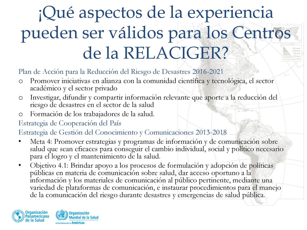 ¡Qué aspectos de la experiencia pueden ser válidos para los Centros de la RELACIGER