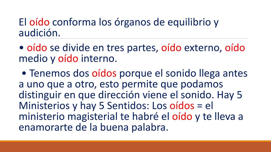 El oído conforma los órganos de equilibrio y audición