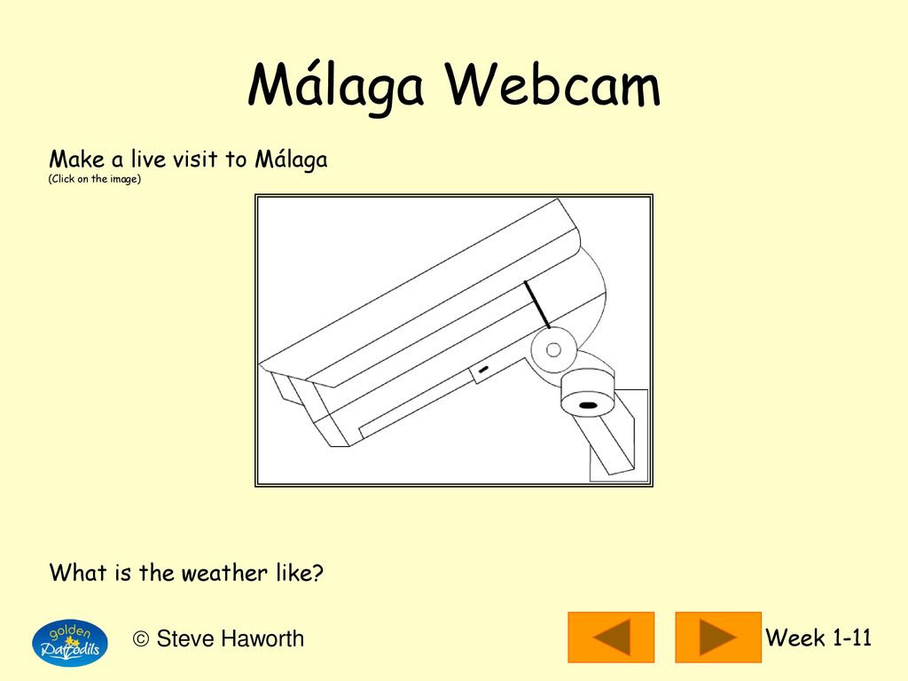 Málaga Webcam Make a live visit to Málaga What is the weather like