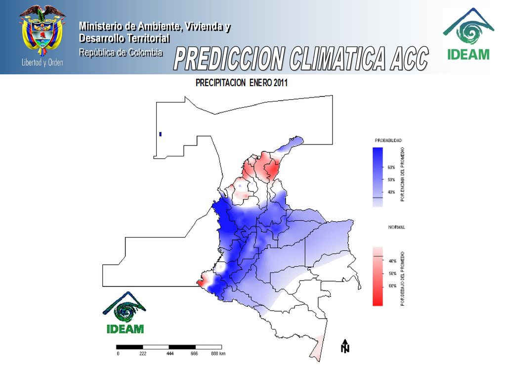 ALTERACIÓN PROMEDIO DE LA LLUVIA, ANTE UN EVENTO NIÑA DURANTE EL PRIMER TRIMESTRE DEL SEGUNDO AÑO