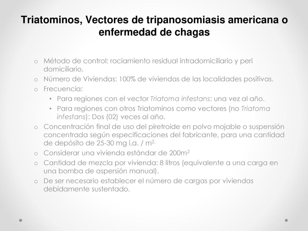 Triatominos, Vectores de tripanosomiasis americana o enfermedad de chagas