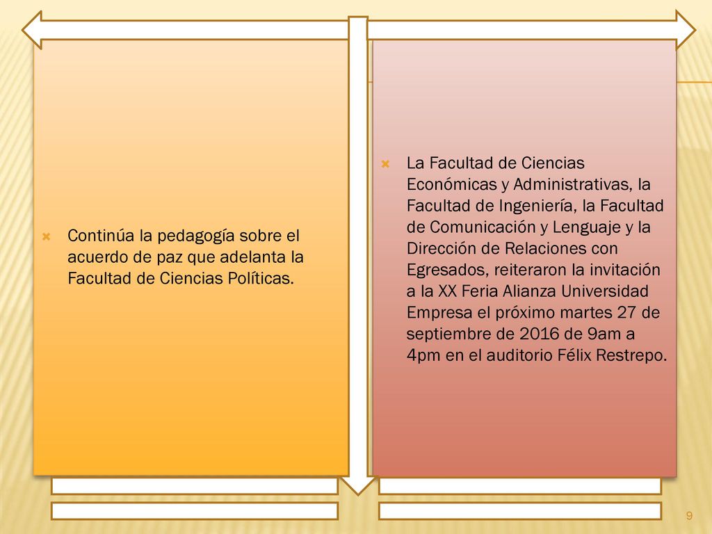 Continúa la pedagogía sobre el acuerdo de paz que adelanta la Facultad de Ciencias Políticas.