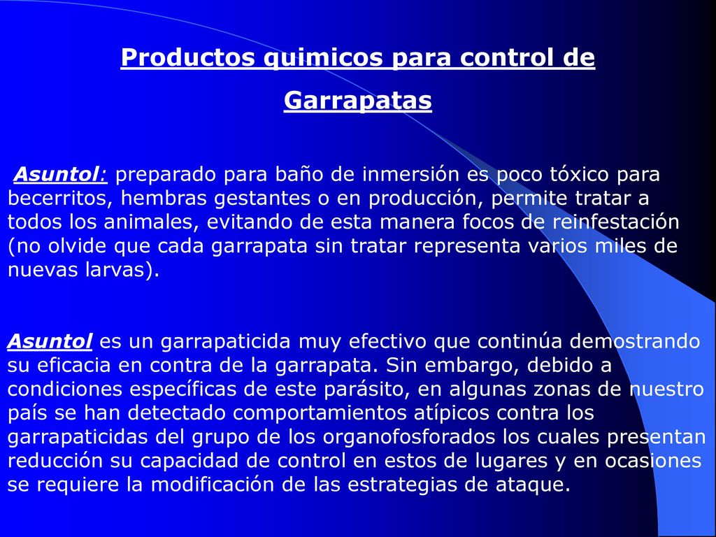 Productos quimicos para control de