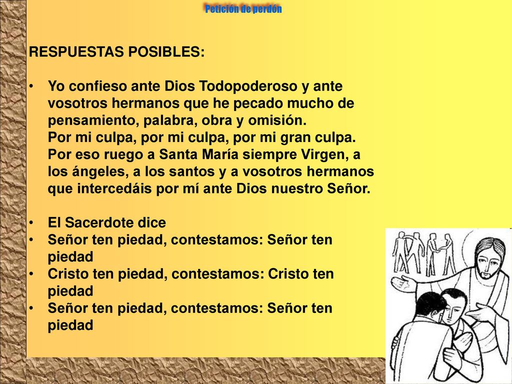 Por mi culpa, por mi culpa, por mi gran culpa.