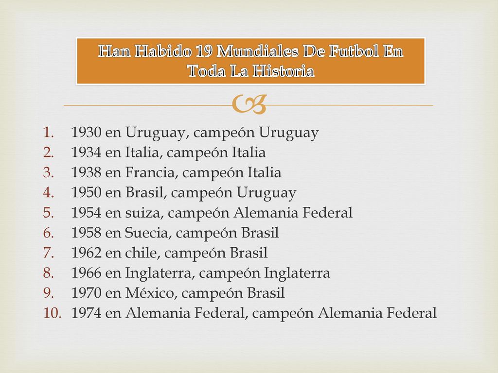 Han Habido 19 Mundiales De Futbol En Toda La Historia