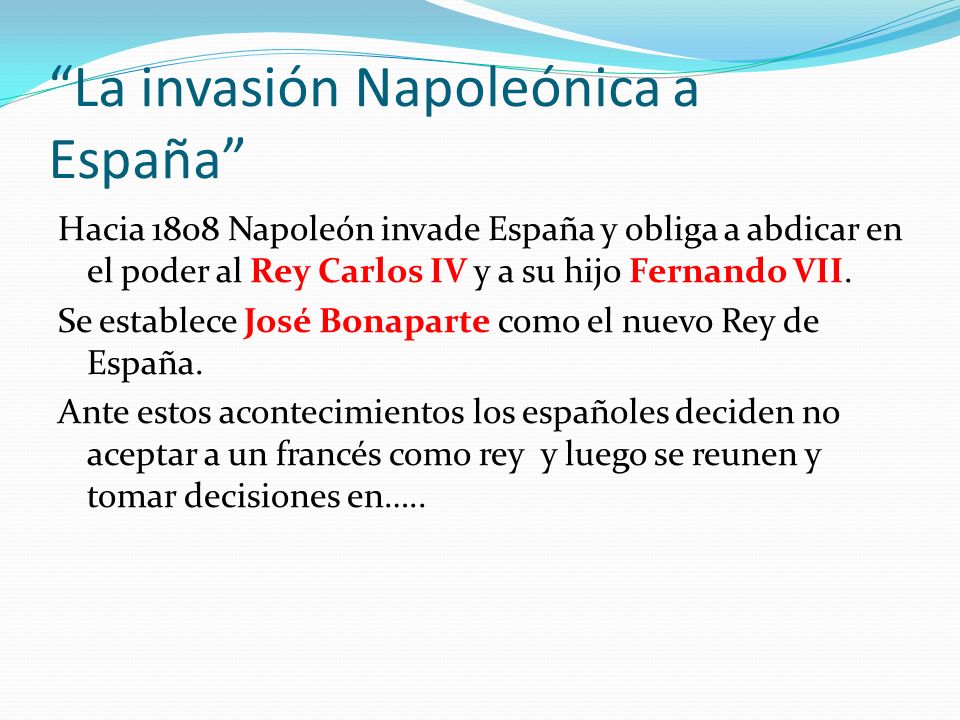 La invasión Napoleónica a España